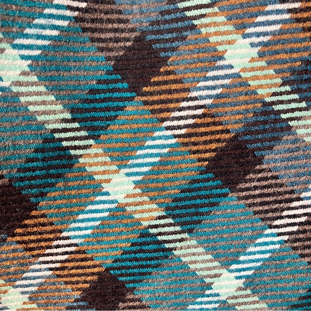 Talbots Plaid A-Line Skirt Wool Blend Petite Teal Brown‎ Lined - Picture 7 of 12